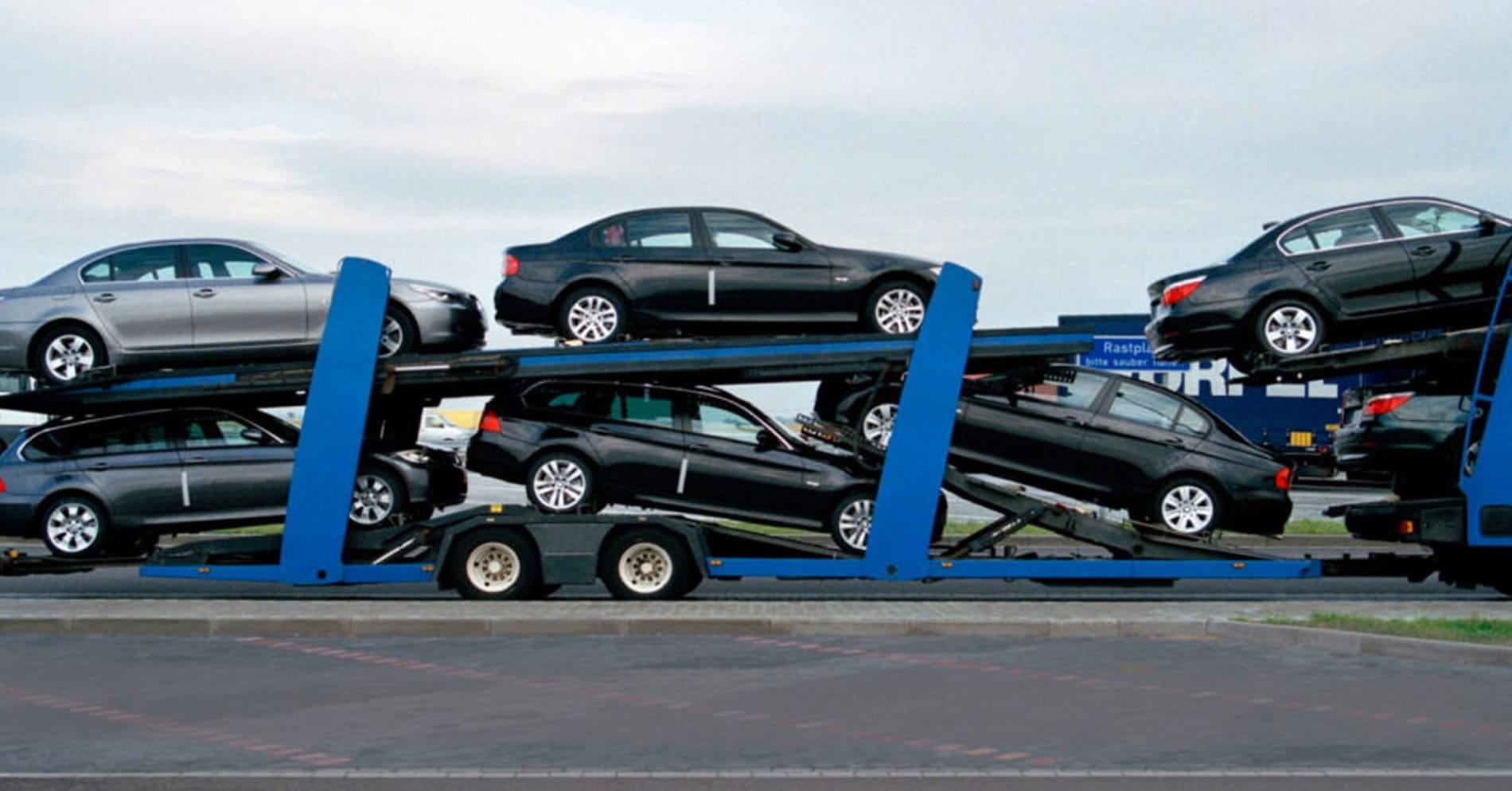 Big Truck Transporting cars